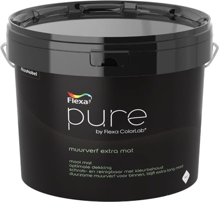 Flexa Pure Muurverf Extra Mat - 7,5 liter - WIT