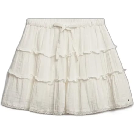 Superdry Cheesecloth Tiered Minirok Wit M Vrouw