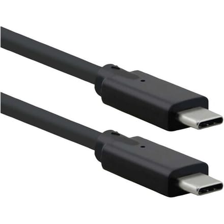 ROLINE USB 3.2 Gen 2x2 kabel, met PD, C-C, M/M, 4K UHD-1, 20Gbit/s, Emark, 100W, zwart, 1 m