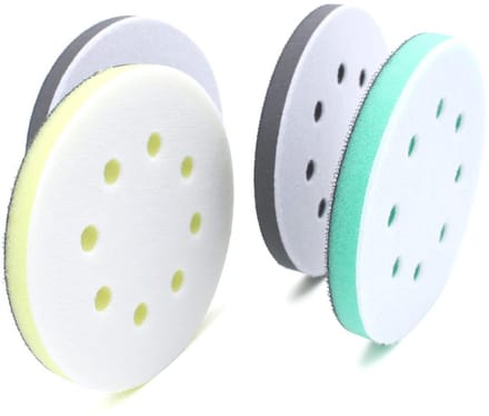 Polijstpads 125 mm - 4 stuks - Zachte Schuim Interface Pads voor Excentrische Schuurmachines