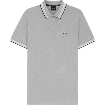 Boss Paddy Euro-poloshirt voor heren (Zilver)