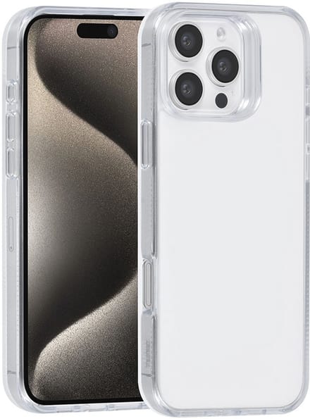 TUNIQ telefoonhoesje voor Apple iPhone 16 Pro Max - Siliconen backcover - Wit