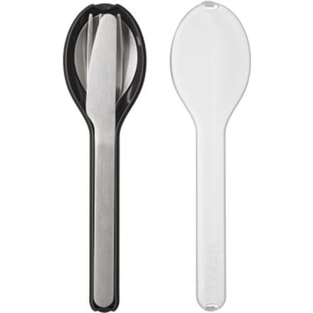 Mepal - Ellipse bestekset 3-delig - Mes. vork en lepel - RVS - Nordic black