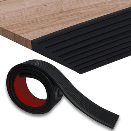 Deurdrempelhelling - 1 meter x 10 millimeter x 50 millimeter - Rubberen deurdrempelhulp - Auto-instaphelling - Deurdrempelhelling -
