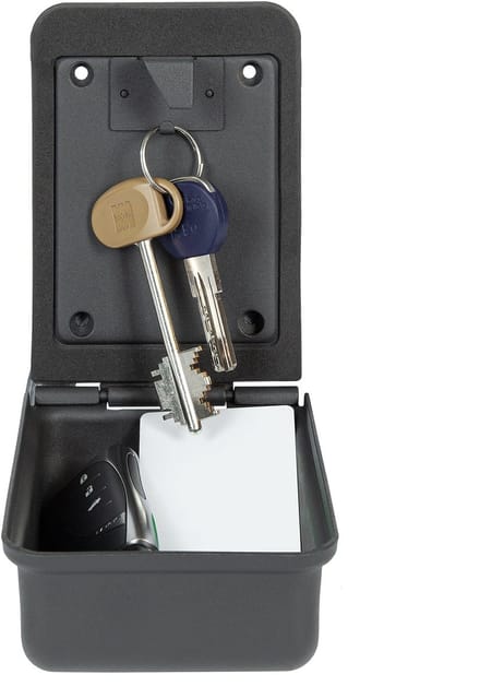 Brihard Key Lock Box - XL Sleutelkluis - 2 stuks - Zwart met mechanische code en wandmontage