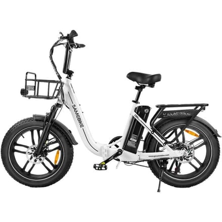 Elektrische Fiets - SAMEBIKE - C05 Pro - Motor 500 W - Batterij 36 V 13 Ah - Actieradius 70 km wit
