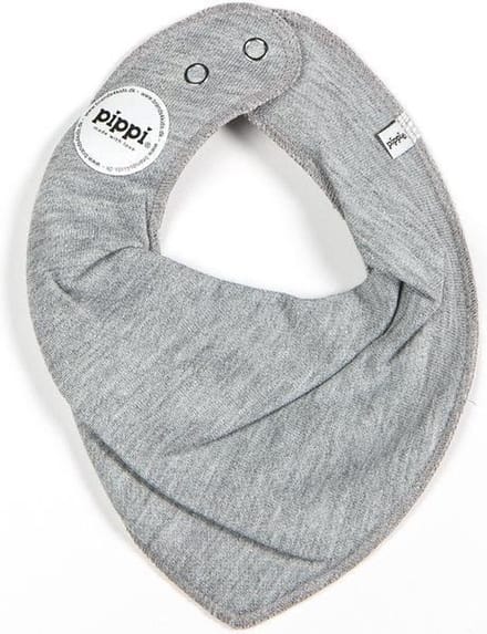 Pippi Slabbetje Bandana Junior Polykatoen Lichtgrijs One-size