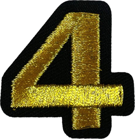 Fjesta© Oeteldonk embleem - Gouden cijfer 4