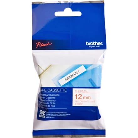 Brother M-K232BZ tape rood op wit 12mm x 8m (origineel)