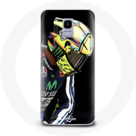 Coque pour Samsung Galaxy A8 2018 Valentino Rossi pilote de vitesse moto
