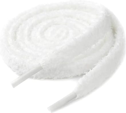 Hypedpair Fluffy Veters | 140CM | Wit | White | Fluffy Laces | Pluche Veters