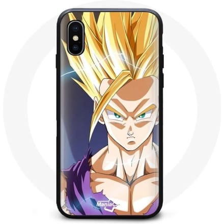 Blauw Haar Dragon Ball Z Hoesje Iphone XS max