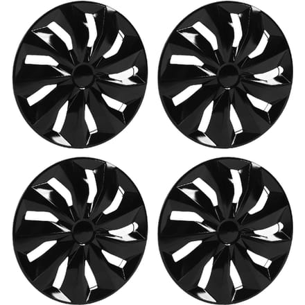 4 Stuks Naafkap 17 Inch Zwart Naaf Beschermende Decoratieve Naafkap Vervanging Voor Ford Focus Transit black