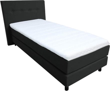 Slaaploods.nl Dana - Boxspring inclusief matras - 90x200 cm - Zwart