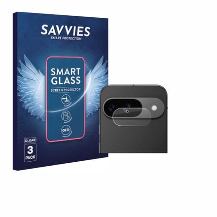 3 Stuks Savvies Screenprotector - geschikt voor Google Pixel 9 (ALLEEN Camera Lens) - beschermfolie glas transparant