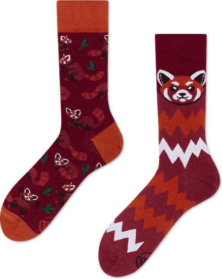 Many Mornings unisex sokken - Red Panda - Unisex - Maat: 43 - 46