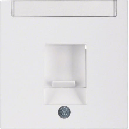 Berker Centre plate with dust protection polar white
