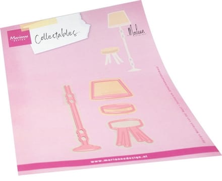 Marianne Design Collectable, Lamp & Stool by Marleen
