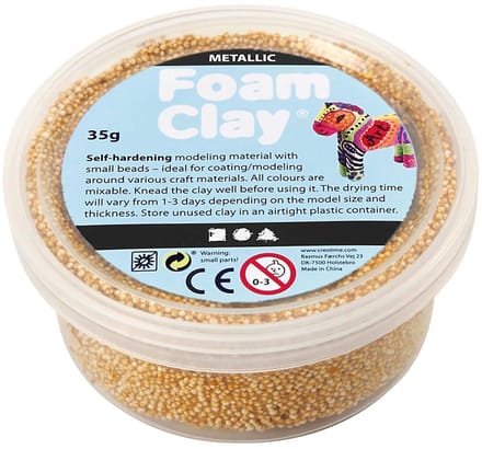 Creativ Company Foam Clay Boetseerklei Goud 35 g 1 stuk(s)