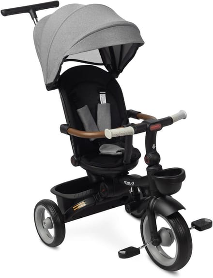 Kinderfiets - Driewieler - Buiten spelen - Modulair ontwerp - 51x104x101cm - Grijs