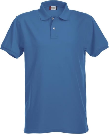 Clique Premium Heren Polo Kobalt maat M