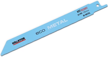 Kreator KRT032001 Zaagblad - Reciprozaag - Eco/Metaal - 150 mm - 24 TPI - 2 stuks