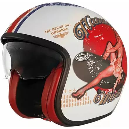 Jet motorhelm Premier Vintage Pu 8bm