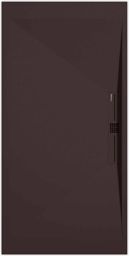Sanifun douchebak Stone Side Chocolate Smooth 1100 x 900 P