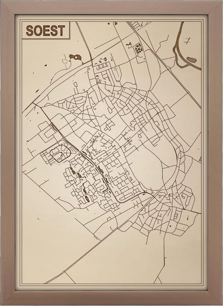 Decoratief Beeld - Houten Van Soest - Hout - Bekroned - Bruin - 21 X 30 Cm