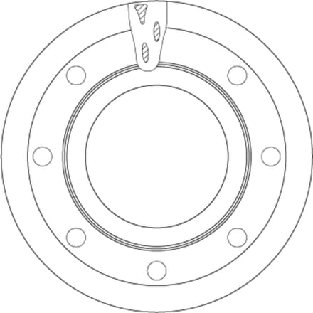 Remschijf TRW DF5078S