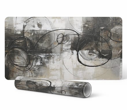 Antislip gamingmuismat met abstracte lijnen, 100x50 cm