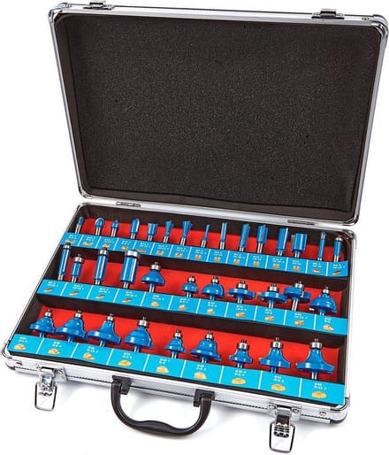 35 Delige Houtfrezenset met 8 mm Opname