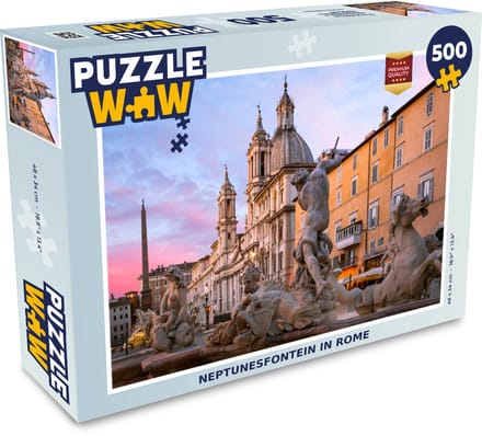 Puzzel Rome - Fontein - Neptunes - Legpuzzel - Puzzel 500 stukjes