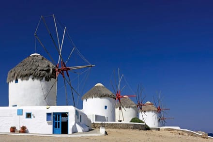 Fotobehang - Windmills 375x250cm - Vliesbehang