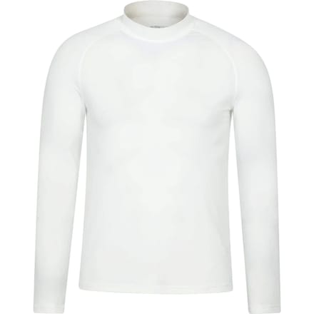 Mountain Warehouse Heren Effen Lange Mouwen Rash Top (Wit)