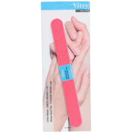 Nagelvijl Mylar Fluo Rose Korrel # 120 (azie)