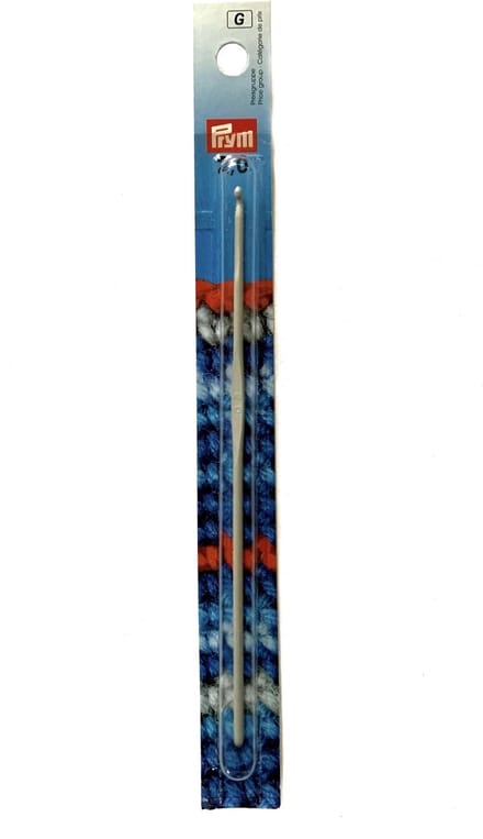 Wolhaaknaald met duimsteun aluminium grijs - 14 cm 2,00 mm