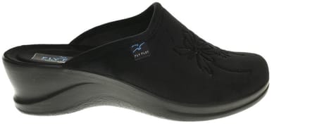 Zwarte Fly Flot Pantoffel Hak maat 38