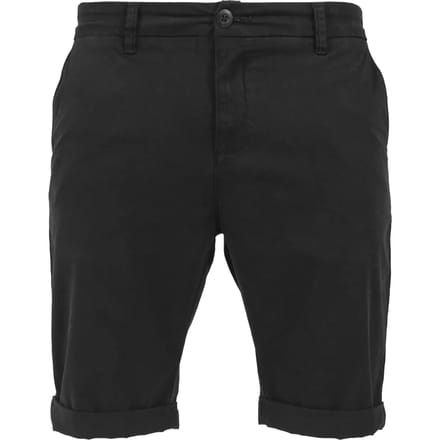 Urban Classics - Stretch Turnup Chino Korte broek - Taille, 38 inch - Zwart
