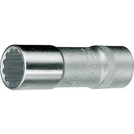Gedore - D 19 L - dopsleutel 12-kant ud-profiel - 1/2" - lang - 14mm