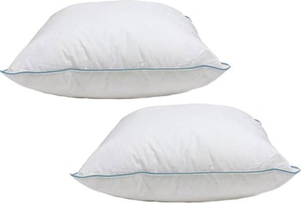 Klaas Vaak Hoofdkussen Set (2 Stuks) - Puntkussen - Dreampearls - 60x60 cm (BE) - Wit