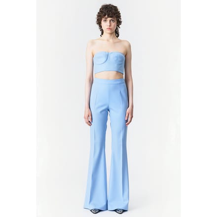 Marcell von Berlin Cropped Bustier Top Cloudy Blue Taglia: 42 | Canottiere Outlet | Donna | Blu