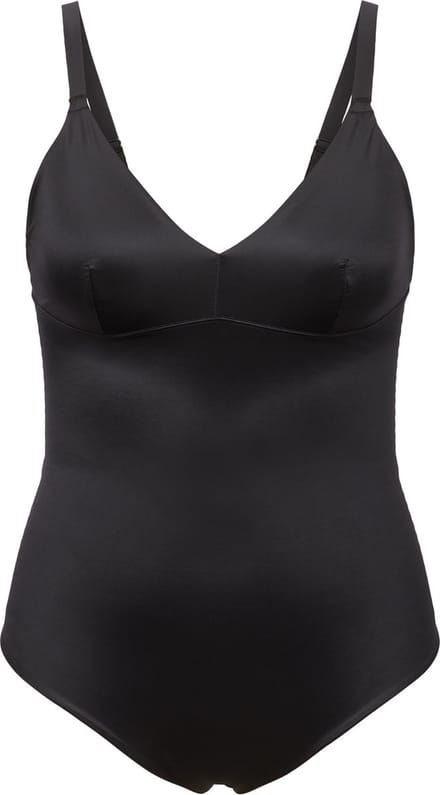Spanx Shaping Satin - Thong Bodysuit - Maat XL - Kleur Very Black