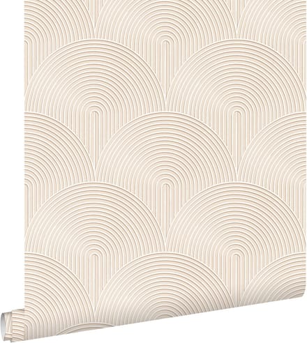 ESTAhome behang 3D-motief beige - 50 x 900 cm - 131100