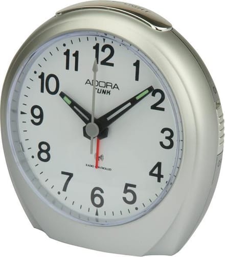 Adora -radio controlled wekker/zilverkleurig -R8956