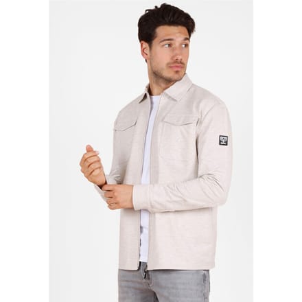 Heren Overshirt Hattem - Zand Melange