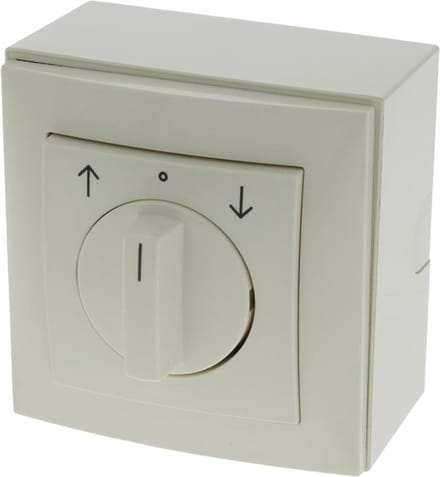 BERKER serie AP jalouzieschakelaar opbouw met draaiknop | creme