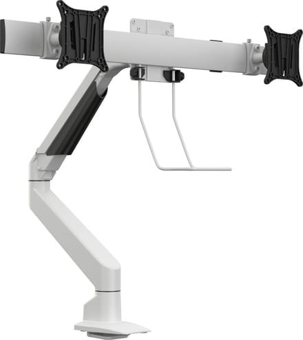 Multibrackets M VESA Gas Lift Arm Single White w. Duo Crossbar