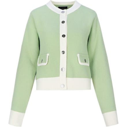 G-Maxx jasje Maisy knit - Moss/Woolwhite
