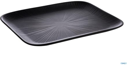 APS GN 1/2 Dienblad Nero - melamine serveertray - zwart - 32,5 x 26,5 x 2,5 cm